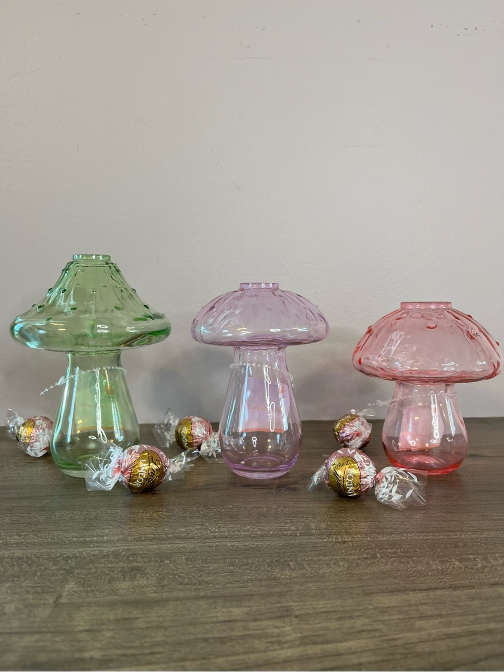 Target Bullseye Playground Mushroom Stem Vases Set of 3 Cottagecore Spring Decor